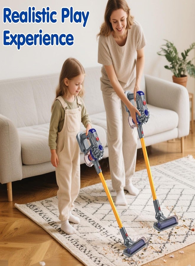Tsomtto Kids Vacuum That Really Works, 3-in-1 Kids Cleaning Toy Set for 3 4 5 6 7+ Year Old Toddler Pretend Play Toys Vacuum Cleaner with Real Suction Birthday for Boys Girls Ages 3-5 4-8 - Image 4